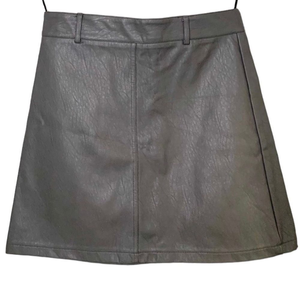 LF x E Lady Faux Leather Mini Skirt Gray Grey Size AU 10 (US 6-8)